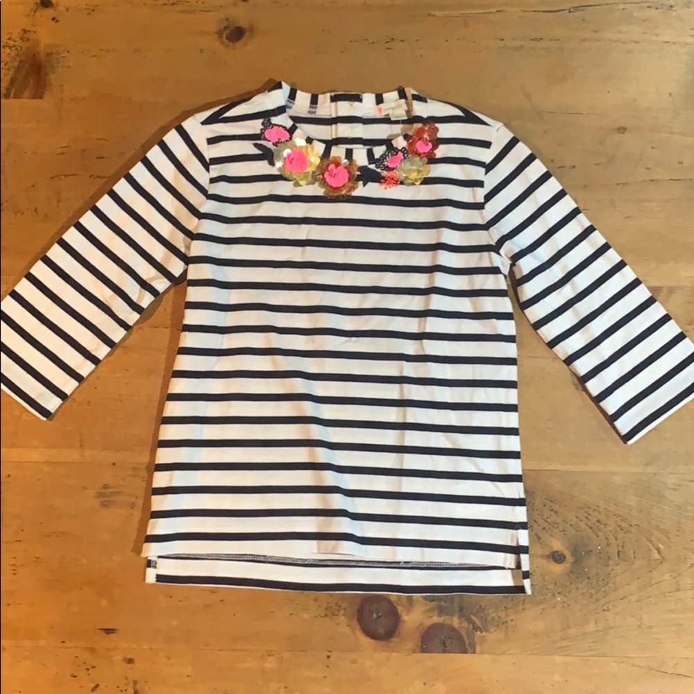 J. Crew Girls Embellished Tee